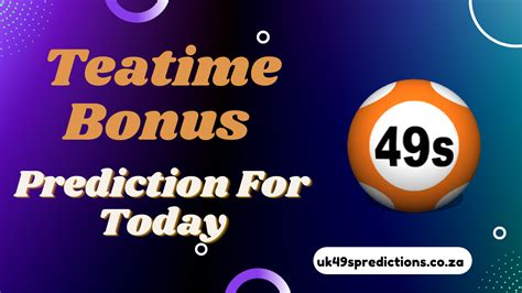 teatime bonus prediction for today infolinity|Teatime Predictions for Today .
